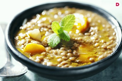 Готовим здоровую и вкусную пищу: суп из  чечевицы и брюссельской капусты