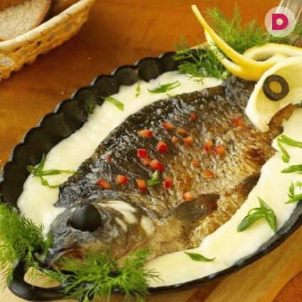 Караси в сметане – любимое рыбное блюдо