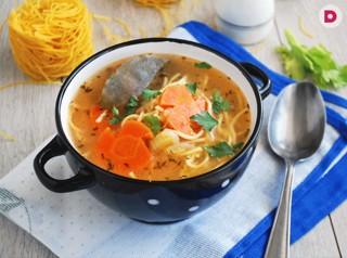 Крем-суп из красной чечевицы (без картофеля)