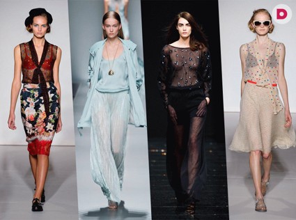 Прозрачные блузки : Модный хит лета 2013 