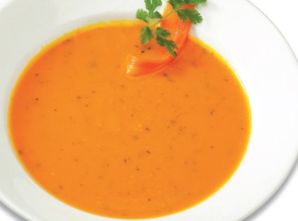 Морковный суп с кориандром