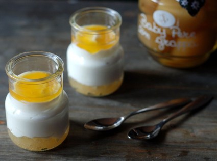 Мусс из йогурта с грушами и медом