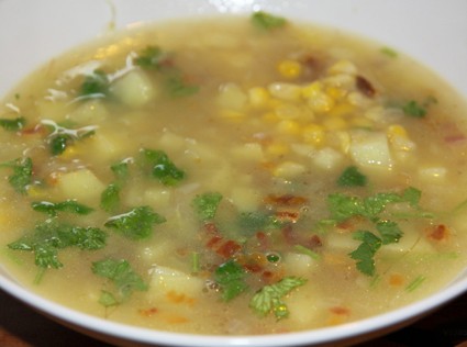Кукурузный суп на скорую руку
